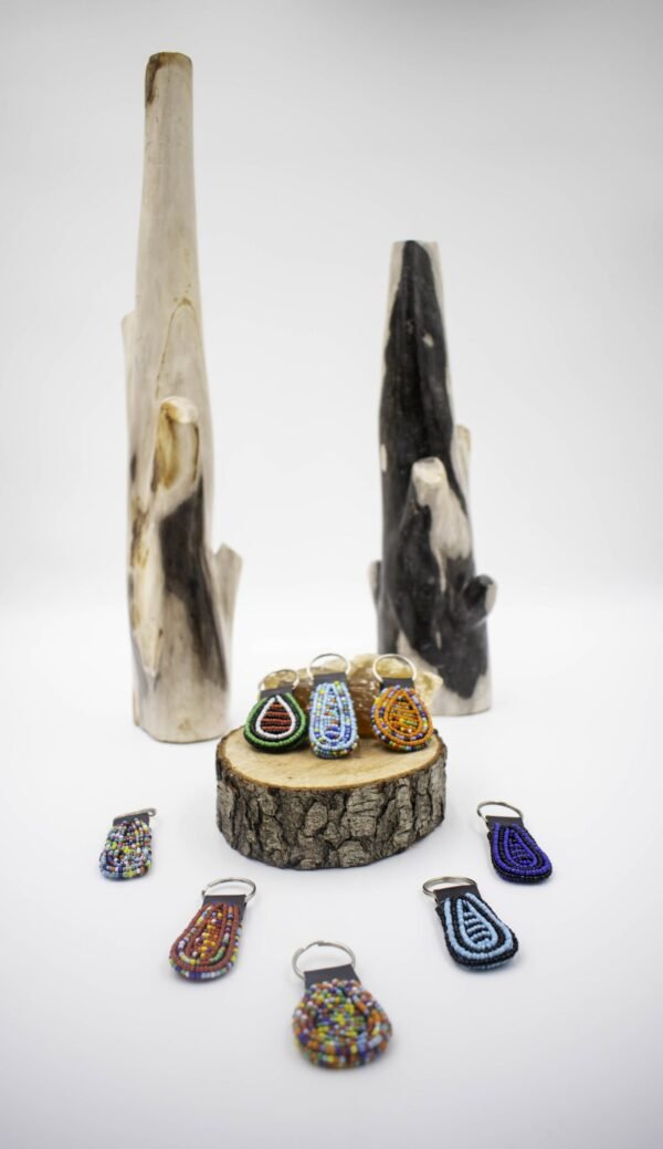 Maasai Beaded Keychain