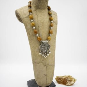 Large Beads Mixed Metal Jewellery Set