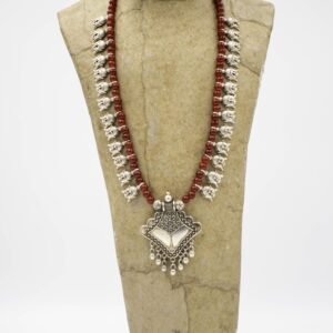 Marsala Mixed Metals Embroidered Jewellery