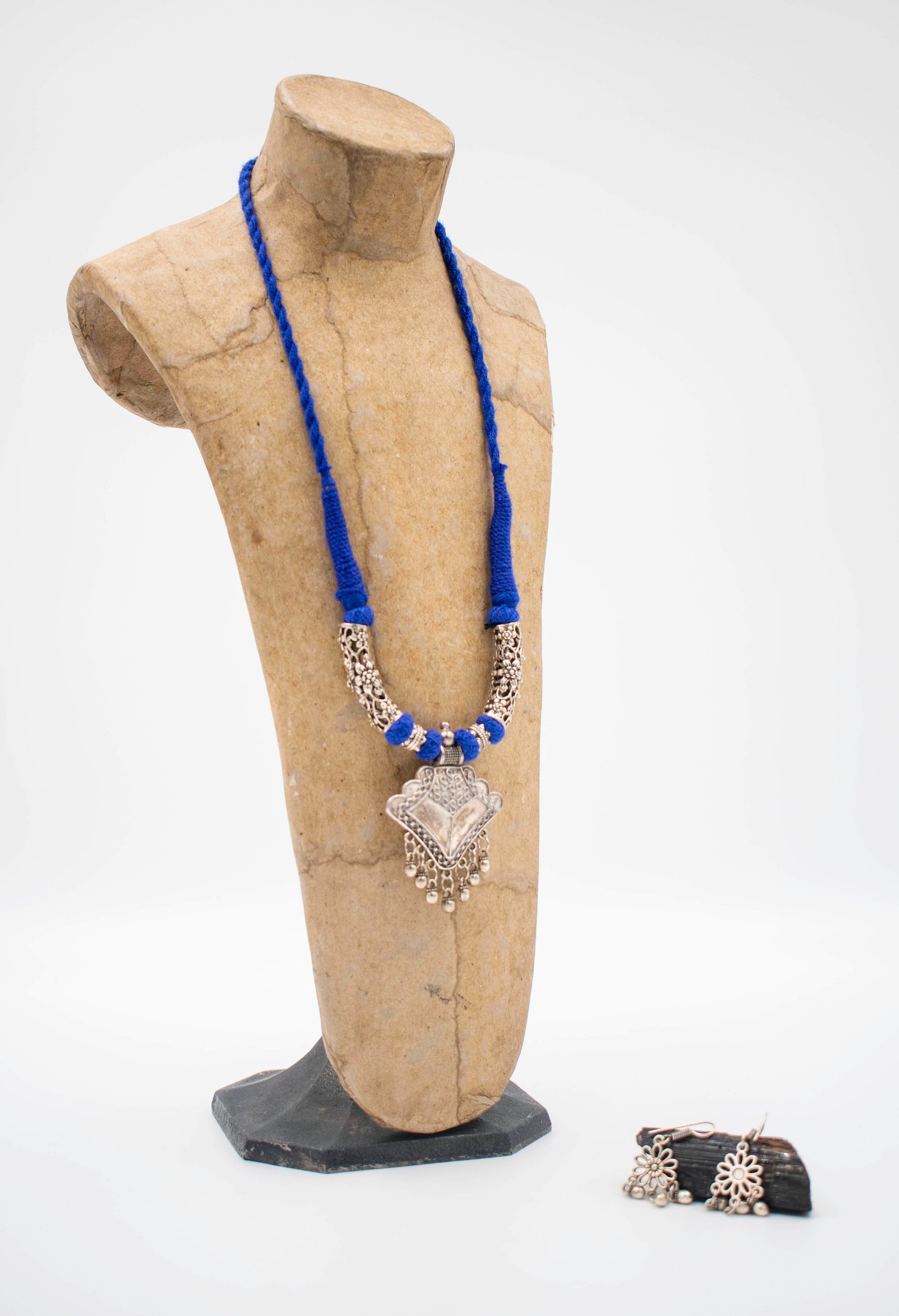 Marsala Mixed Metals Embroidered Jewellery
