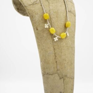 Marsala Mixed Metal Beaded Necklace