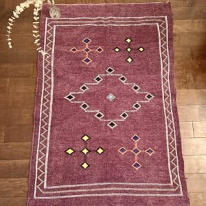 Handwoven Indigo Amazigh Rug