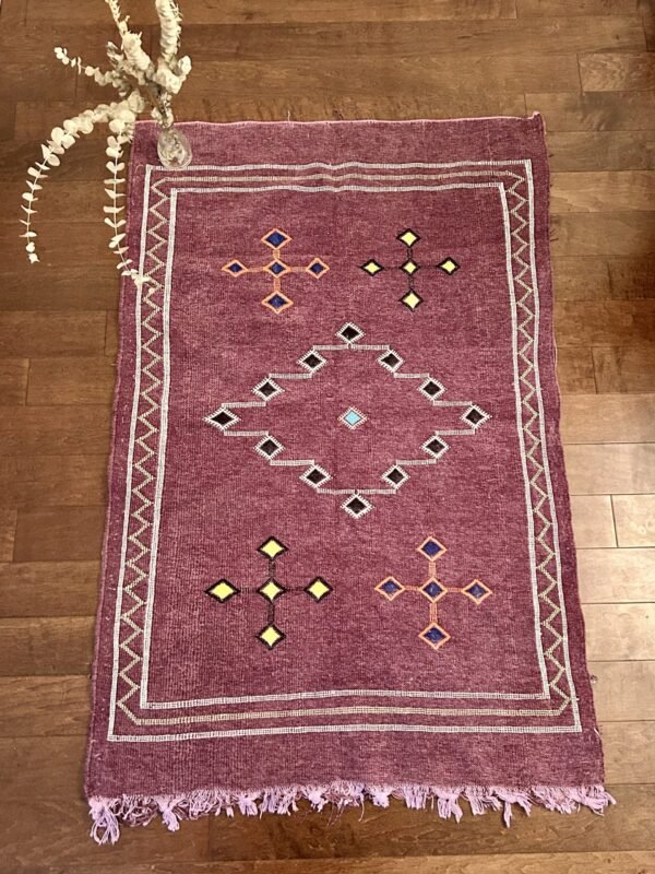 Handwoven Indigo Amazigh Rug