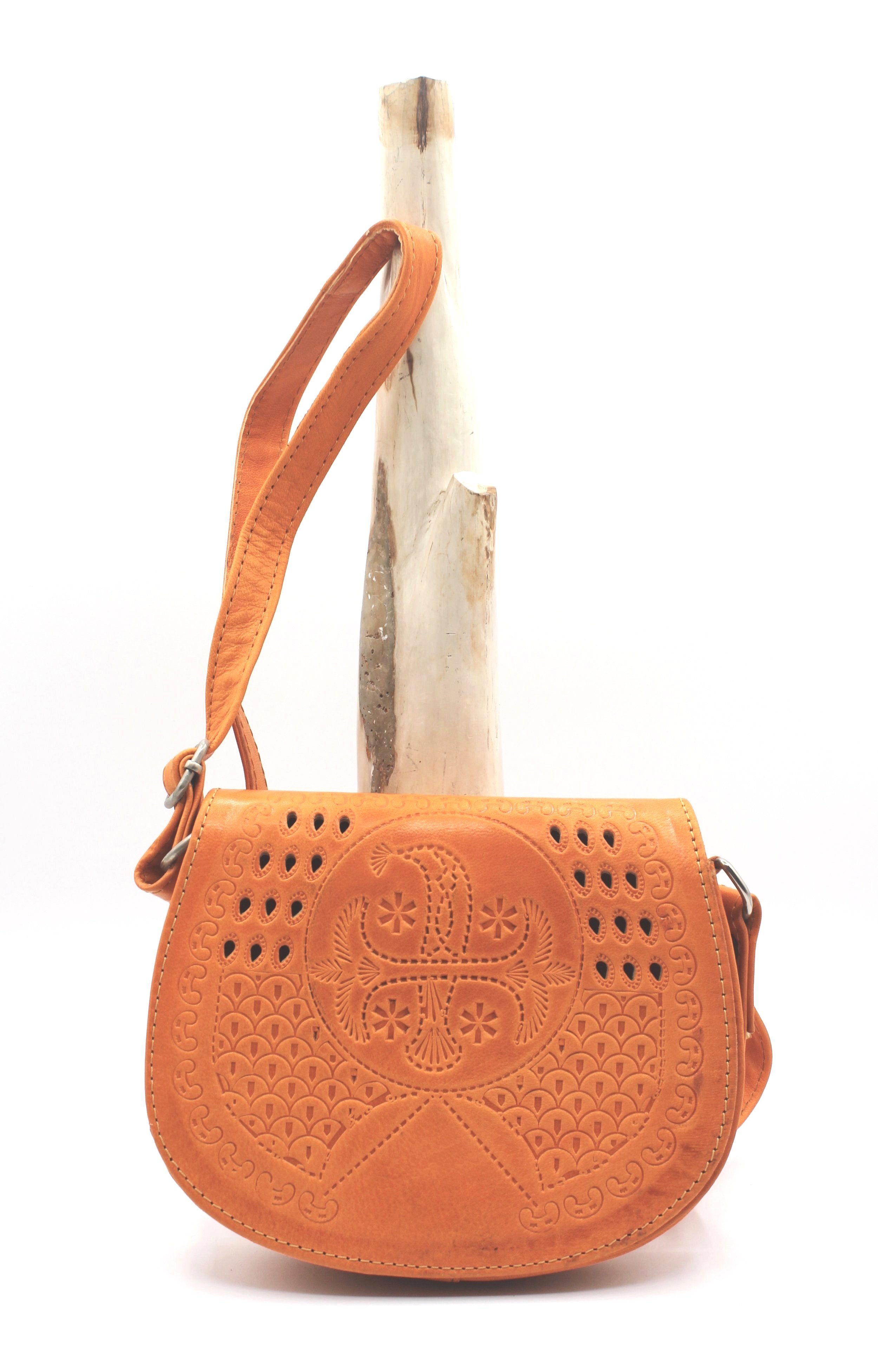 Tunisian Sula Saddle Leather Bag – Small