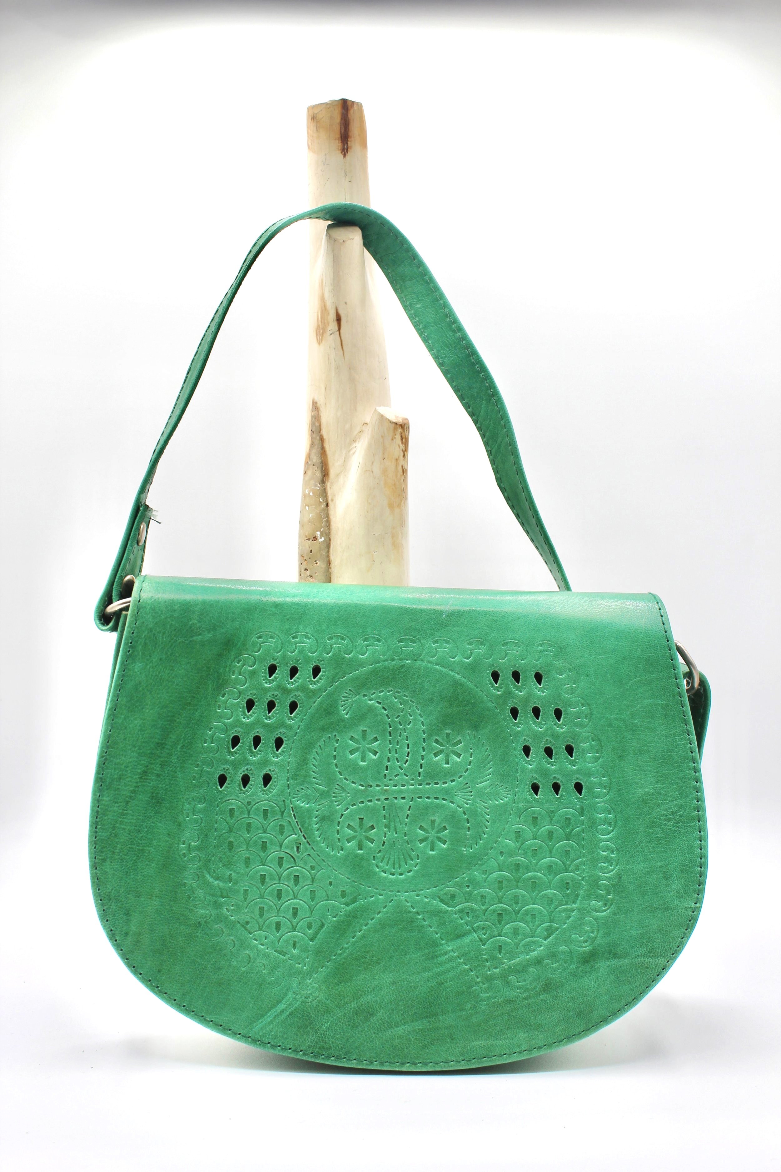 Tunisian Sula Saddle Leather Bag – Large
